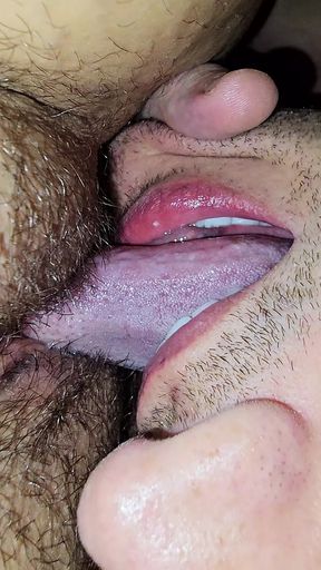 Hairy Pussy Licking From Big Tongue