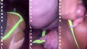 putaria hard com roludo no carro