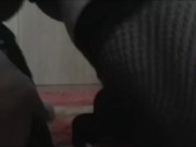 Zicken Pussy rides Big black Dildo squirt