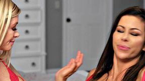 MOMMY'S GIRL - Stacked MILF Alexis Fawx & Sexy Wife Surprise Each Other With Romantic Sex Date