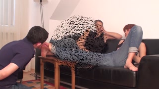 double foot domination for handcuffed slave pitty