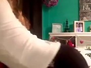 Dressed Sissy Slut Shakes Ass