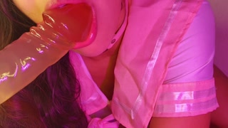 POV - I "borrowed" my classmate's cock, so huge for my tight 🥵😈 pussy
