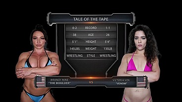 Brandi Mae vs Victoria Voxxx Female Wrestling