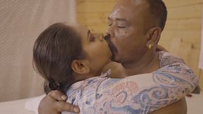 Amateur chubby Asian girl cheats on her BF with his father