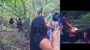 The lady in the woods got a phat ass!