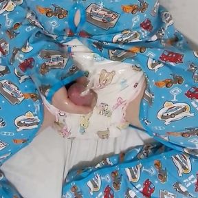 Hot Abdl Pees Over Himself and Cums