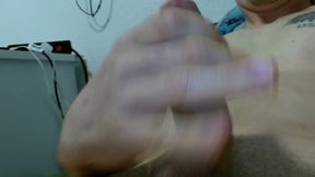 I jerk off and massage my balls with my sperm