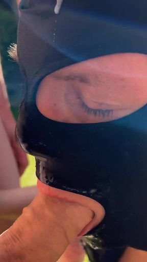 Dutch Police Officer Cum Shot Down Dogging Bukkake