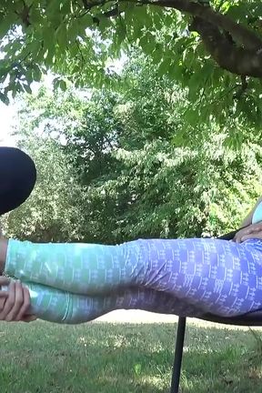 Masked Babe Worshiping Feet From a Hot Blonde MILF