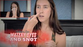 Cadence Lux sneezing buildup, watery eyes, and messy release