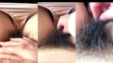 A Japanese amateur who just strokes the pussy hair.Do you like hairy girl? [homemade]