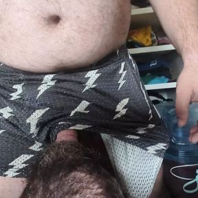 Playing with My Husband&#039;s Softie in His Gym Shorts