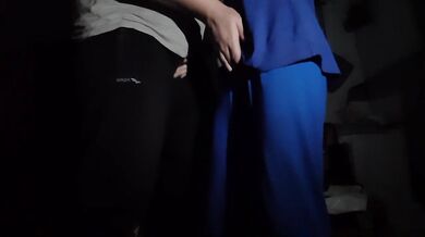 Her secret cum leaks through her clothes while we fuck