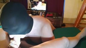 Deepthroating My Loud Moaning Masters Cock While He Watching Hardcore Facefuck Hd
