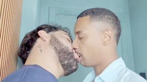 KISSING MY EX BOYFRIEND WITH A LOT OF HORNY AND DESIRE - BY MARVIN TURNER AND TYSON DANIELS- CLIP 2