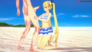 Marie Rose bikini sucking on the beach | 1 | DOA | Full &amp_ POV on Sheer &amp_ PTRN: Fantasyking3