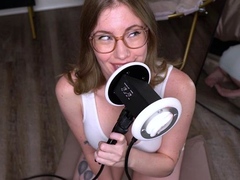 Emma Ruby ASMR Ear Licking on my Knees