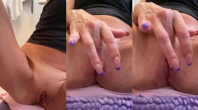 Masturbation with family behind the bathroom door