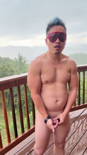 Mountain Storm Stud: Rain-soaked Asian Muscle Sensation