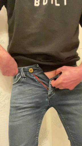Jerking in my jeans