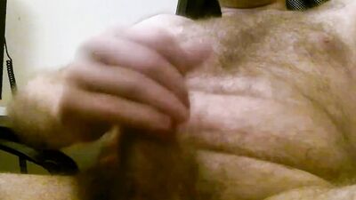 8 Cumshots cumpilation - Uncut cock dripping with precum jerking off on webcam