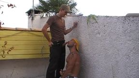 fucked barebak by staight arab in exhib