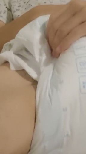 Diaper Boy Jerking Off And Cumming In His Diaper   Clip 3