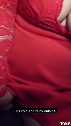 Spectacular moment from "Chubby German Milf slut with natural tits picked up for public sex"