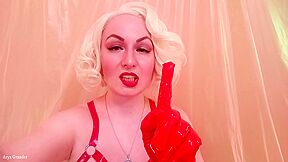 Strap-on Pov Video: Topless Mistress In Thigh High Over Knee Boots With Long Gloves - Arya Grander