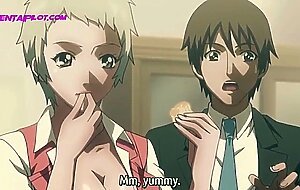 Which one of you make me cum first gets the job - hentai