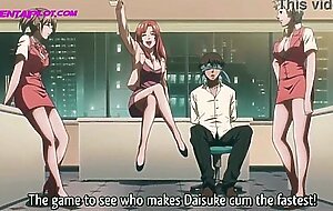 Which one of you make me cum first gets the job - hentai