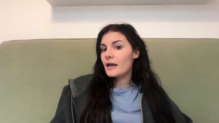 Petite teen gymnast folded into knot position taking massive BBC