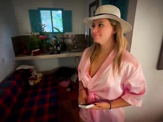 Golden-haired Colombian Peasant Gets Drilled by Her Boss on the Farm