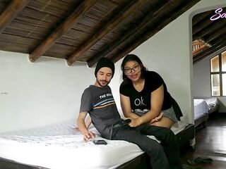 Vacation, adventure, country cabin and anal-act of love