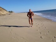 Slow Motion beach bikini running