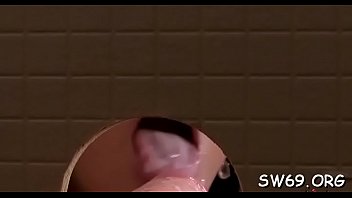 Girl&#039_s bawdy cleft filled with slime