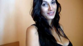 ”Big Tits Latin MILF Rides Backpacker’s Huge Dick”