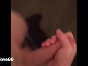 Pov teen playing with his 8in cock