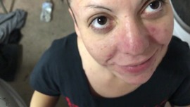 Grunge Girlfriend Garage BJ Facial POV