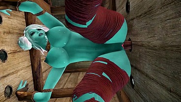 Skyrim Gloryhole Hentai Manara Blue Adventure Skin Colored Sex 3D Porn Animation Clear Blue Skin