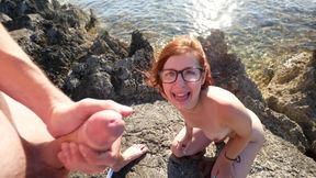 Ginger nerd girl outdoor sex video