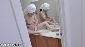 Stepmom asks for help shaving neglected hole