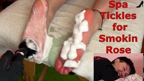 Spa Tickles for Smokin Rose And Antickl - Foot Worship With Foot Tickling