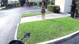 black teen paid cash to fuck stranger on motorcycle pov