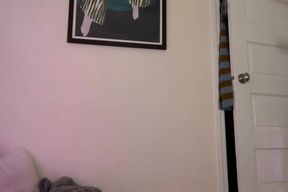 Footjob POV with dildo