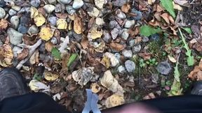 Pee Desperation With Masturbation Attempt But It Was Too Cold Outside For My Cock To Get Hard