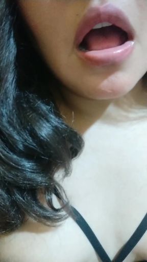 Extremely Horny with Her Pussy Dripping Milk