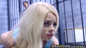 Brazzers - Brazzers Exxtra - Licking Locked Up scene starring Elsa Jean Riley Reid and Jean Val Jean