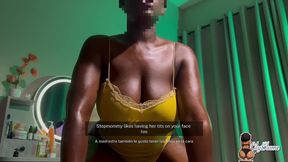 Horny Stepmom Shares Bed with Stepson, Lets Him Fuck Her Thick Thighs and Makes Him Cum Twice in Her Asshole